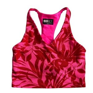 Beach Riot Pink and Red Sport Top